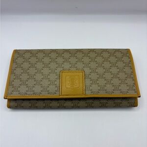 Celine vintage macadam long wallet
